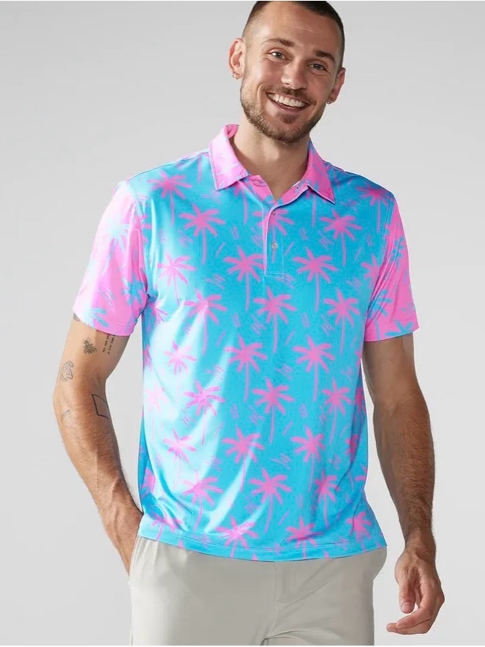 Chubbies The Electric Slide Performance Polo M Resort-wear Casual - Picture 3 of 10